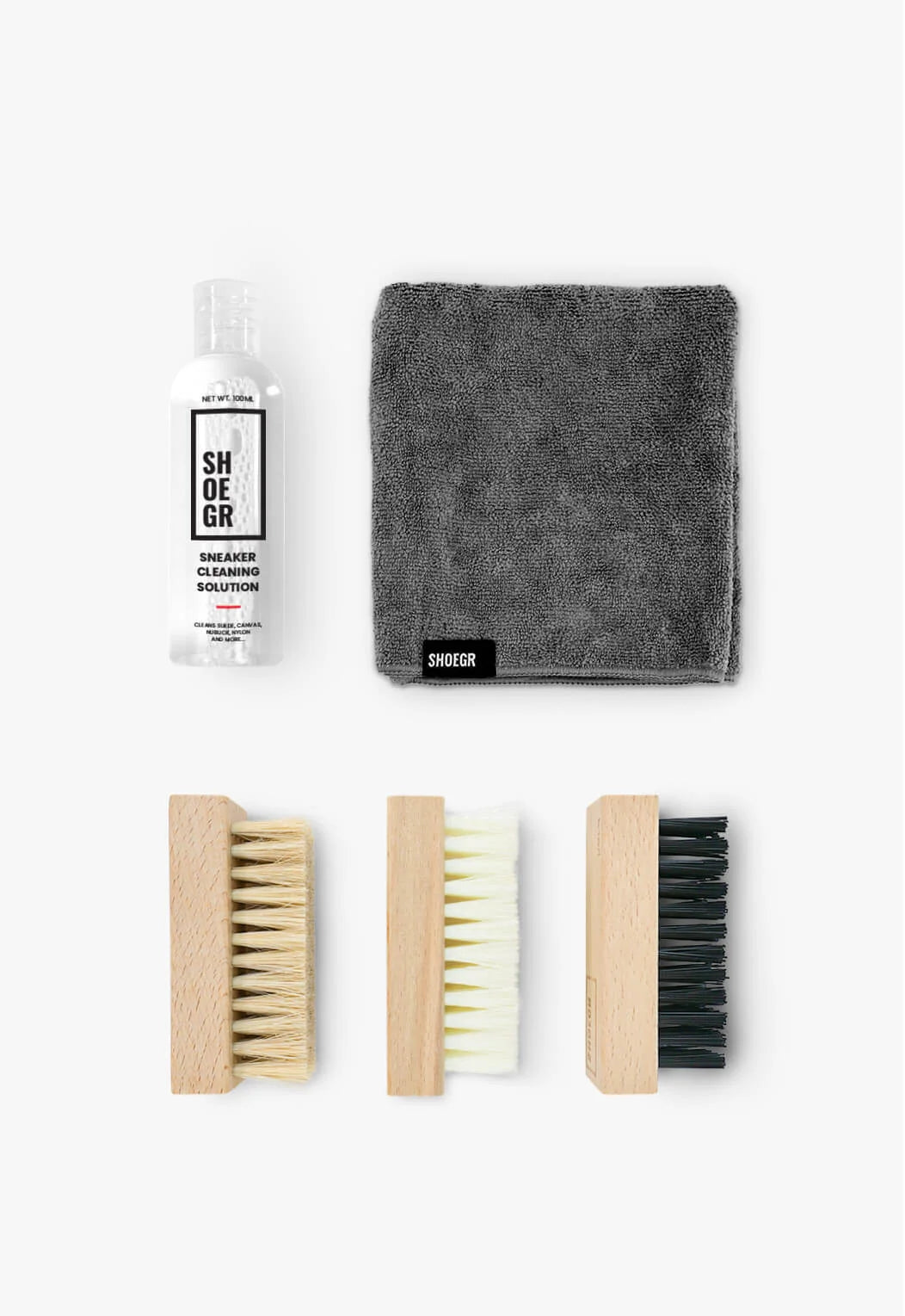 FACTORY LACED Shoe Cleaner Kit | Shoe Cleaner Sneakers Kit Includes: All  Natural 8 Oz. Shoe Cleaner, Brush & Microfiber Towel - Sneaker Cleaner Kit  for: Canvas, Mesh, Suede, Leather, and MORE!